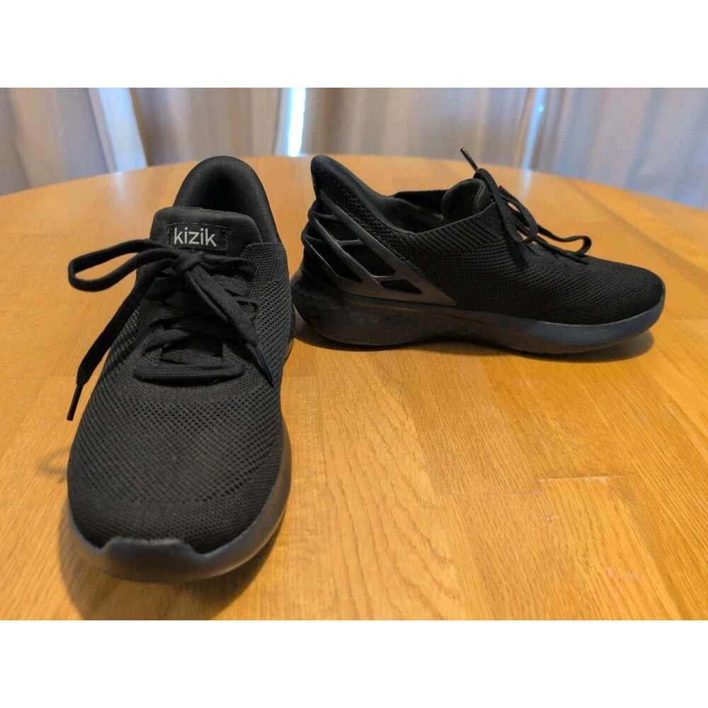 Kizik Athens Hands Free Slip On Shoes Mens Sz 7.5 Womens Sz 9 Black Stretchy Msh - Picture 4 of 10